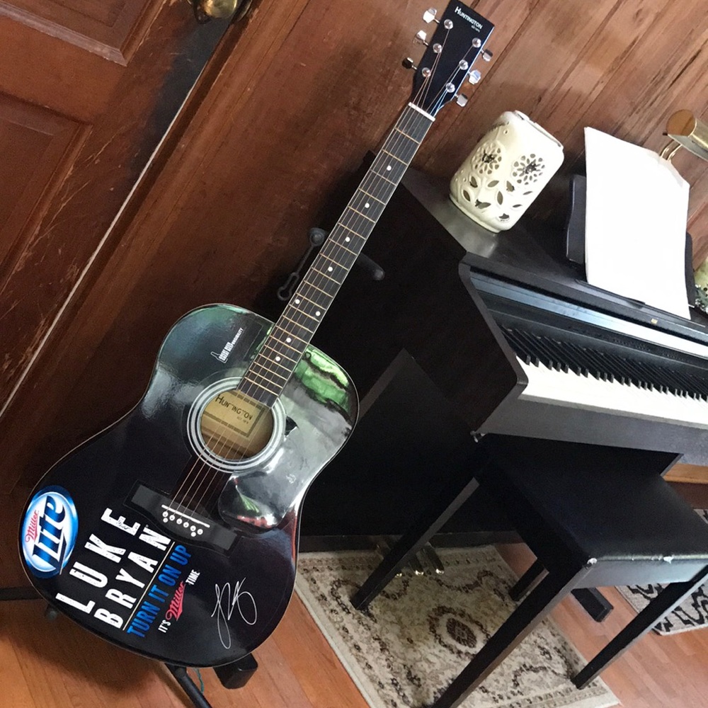 SIGNED Luke Bryan Guitar